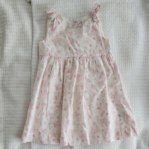Baby GAP Pink Llama Print Dress
